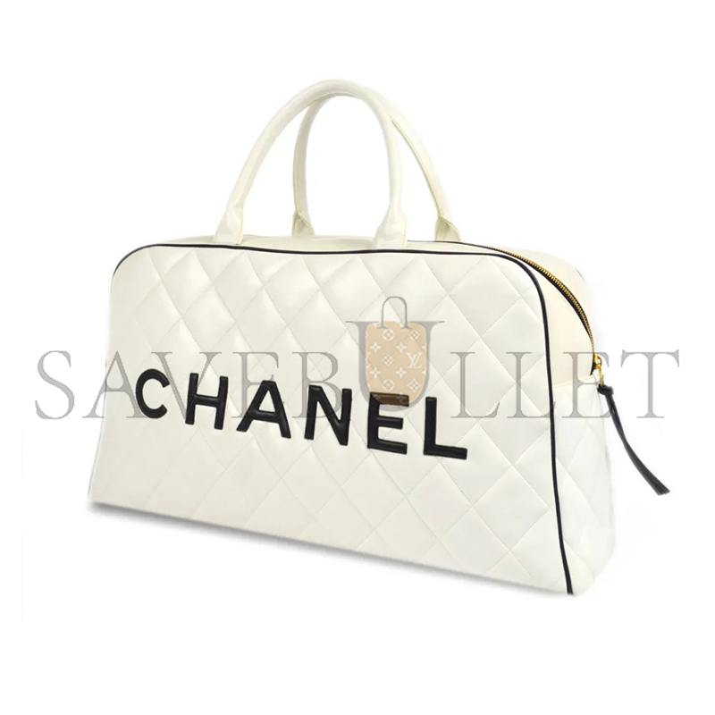 CHANEL LEATHER TRAVEL BAG A05943 (46*27*15cm)
